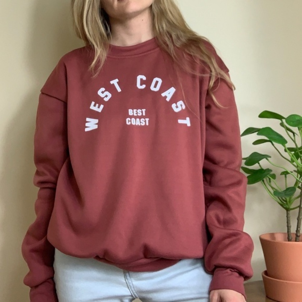 ROMWE West Coast Best Coast Sweatshirt